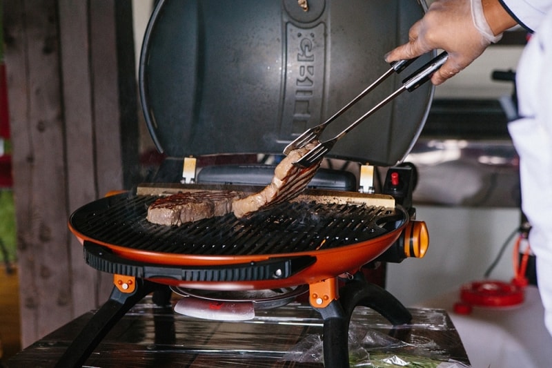 Газовый гриль O-GRILL 800T blue + адаптер А