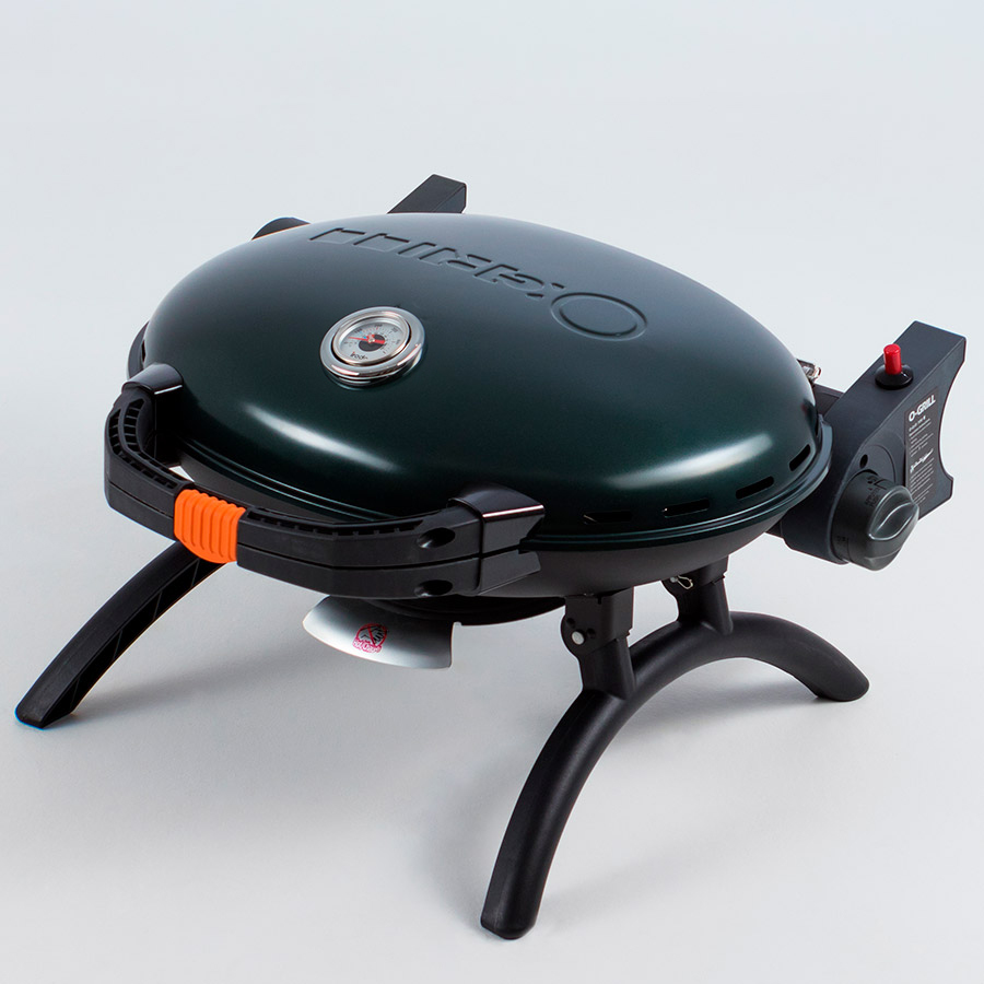Газовый гриль O-GRILL 500MТ bicolor black-green + адаптер А