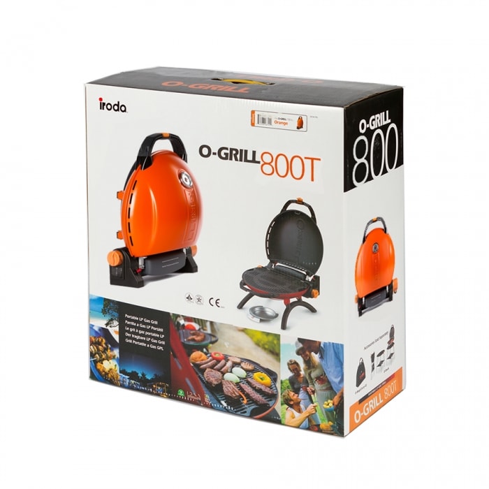 Газовый гриль O-GRILL 800T orange + адаптер А