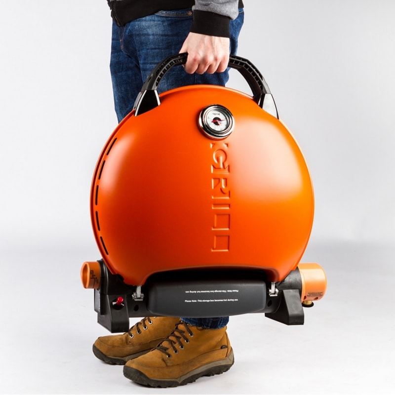 Газовый гриль O-GRILL 800T orange + адаптер А