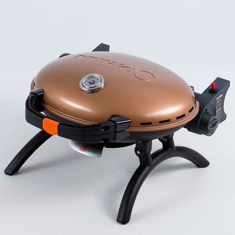 Газовый гриль O-GRILL 500MТ bicolor black-gold + адаптер А