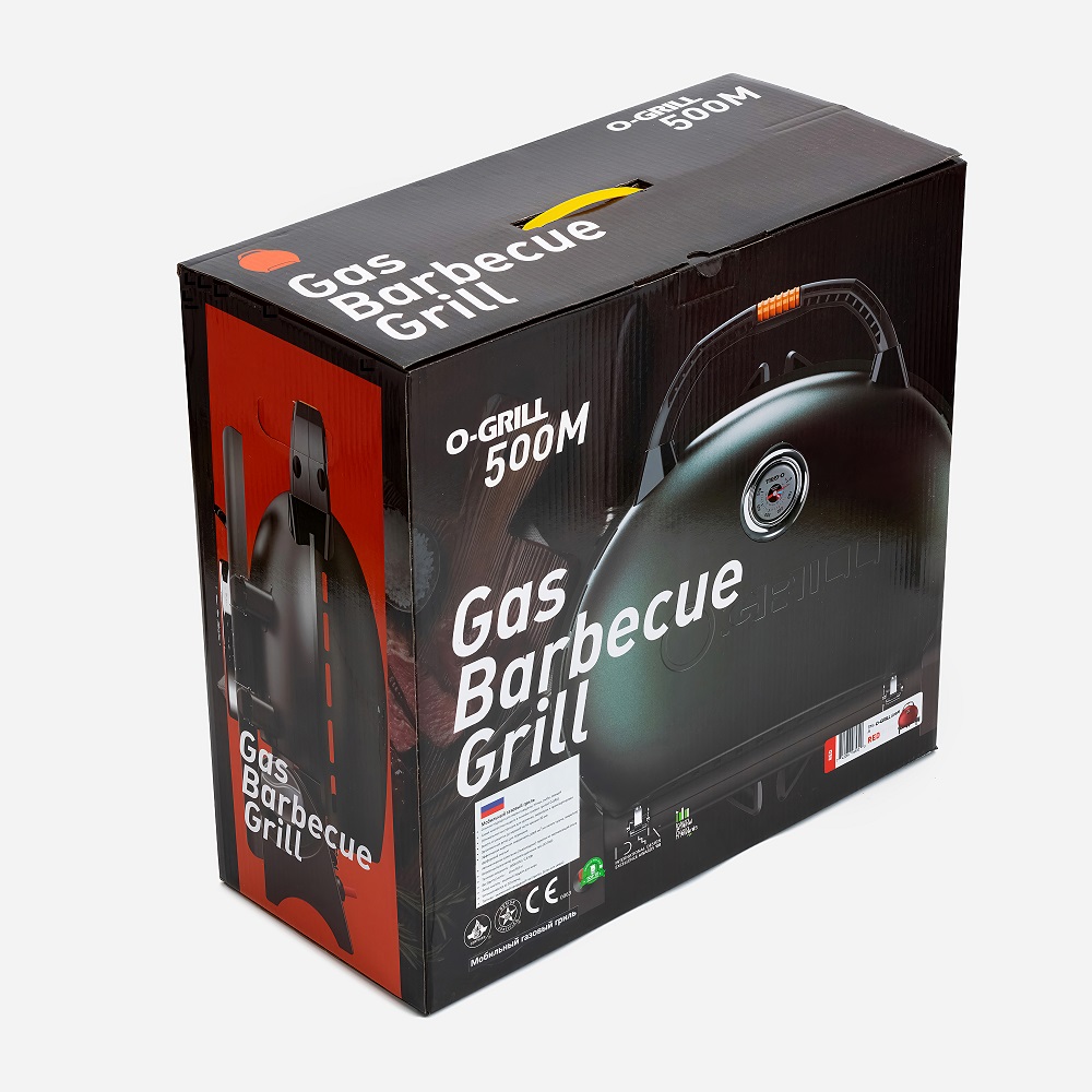 Газовый гриль O-GRILL 500MТ bicolor black-green + адаптер А