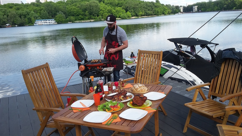Газовый гриль O-GRILL 800T orange + адаптер А