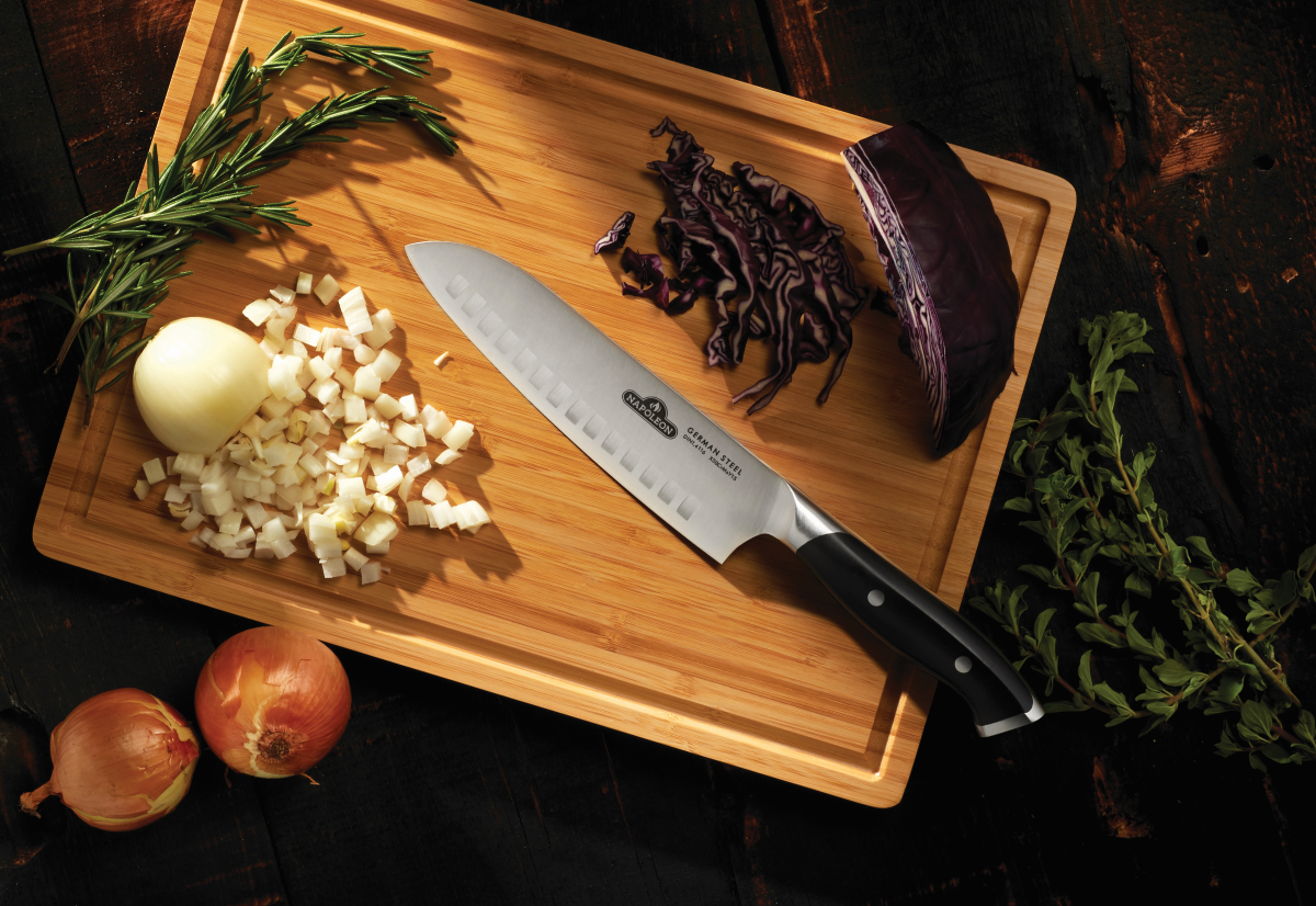 Нож поварской Santoku