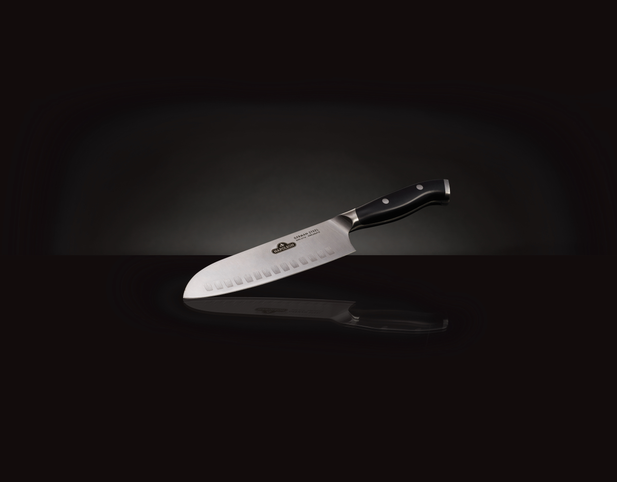 Нож поварской Santoku